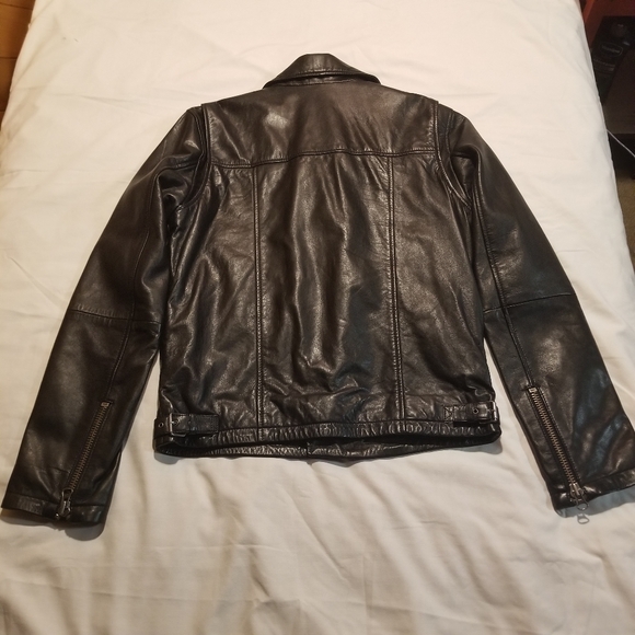 TY-LR Men's Leather Jacket Black - Picture 5 of 10